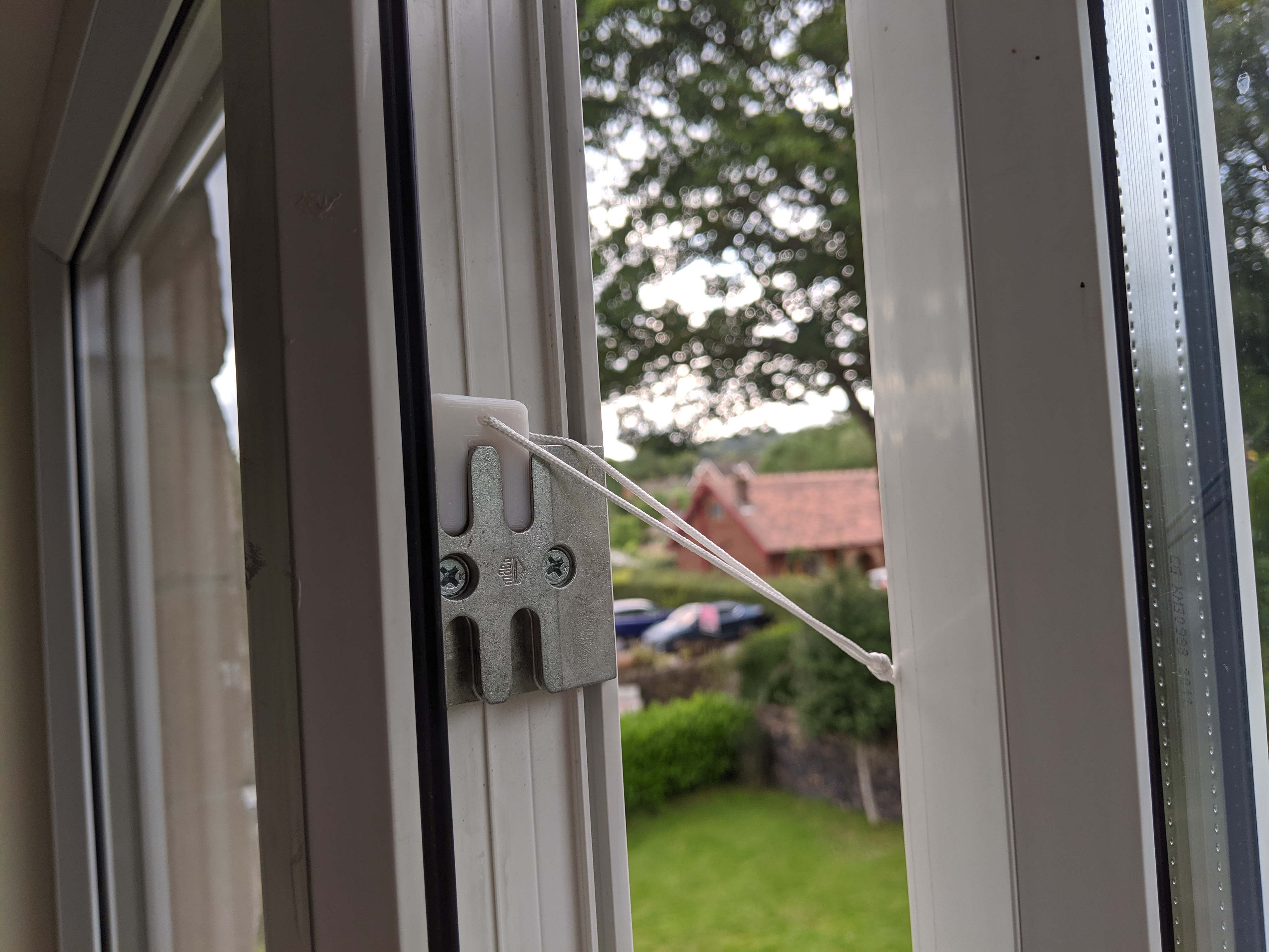 PVC window safety catch