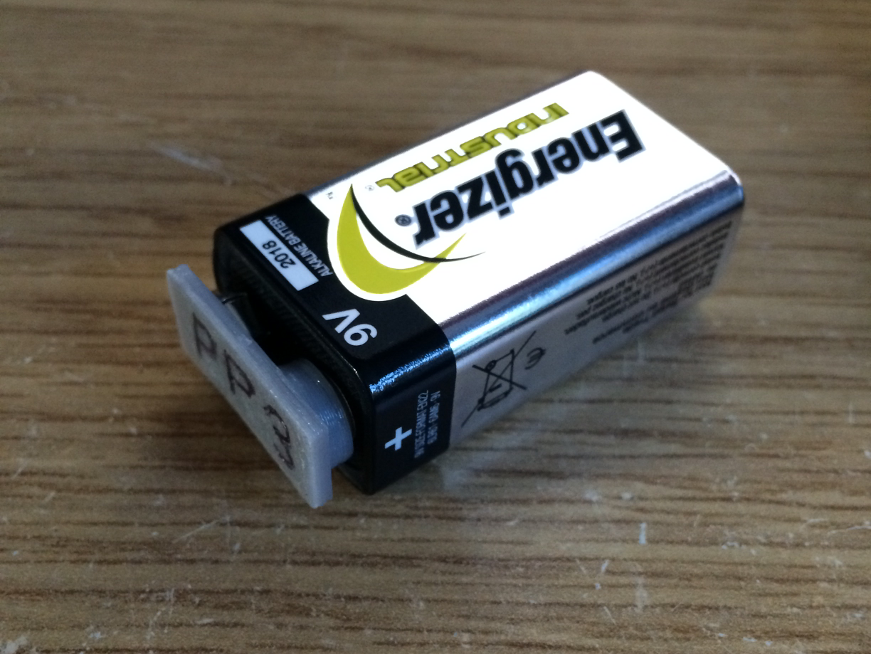 Cap for PP3 battery