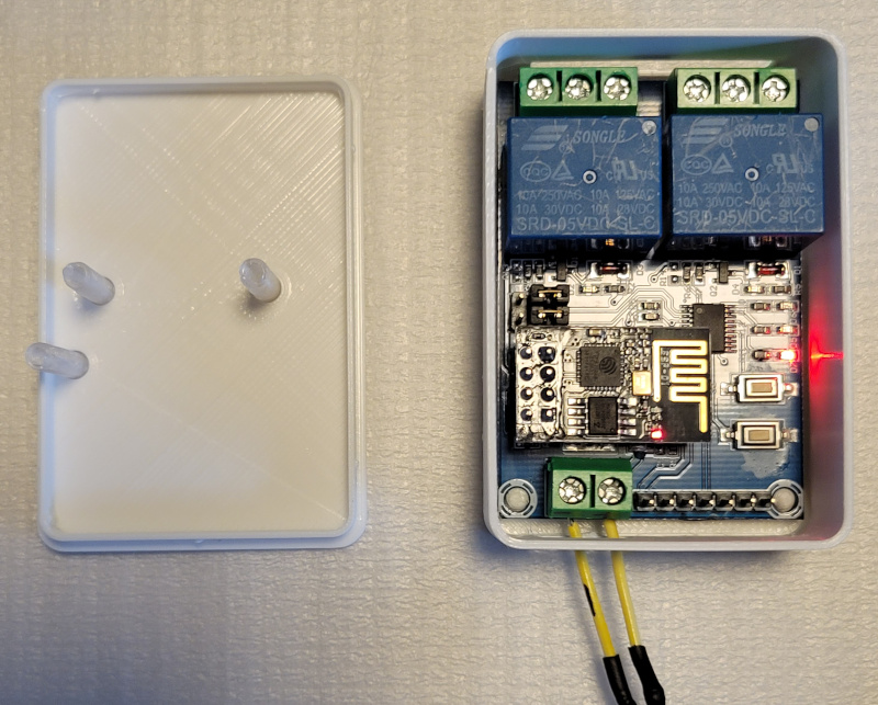 ESP-01 Dual Relay Housing Box
