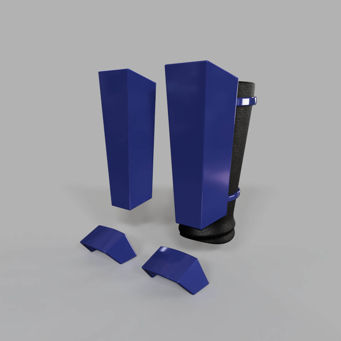 Star Wars Force Unleashed Royal / Shadow / Senate Guard leg and foot armor for 1:6 and 1:12 custom figures