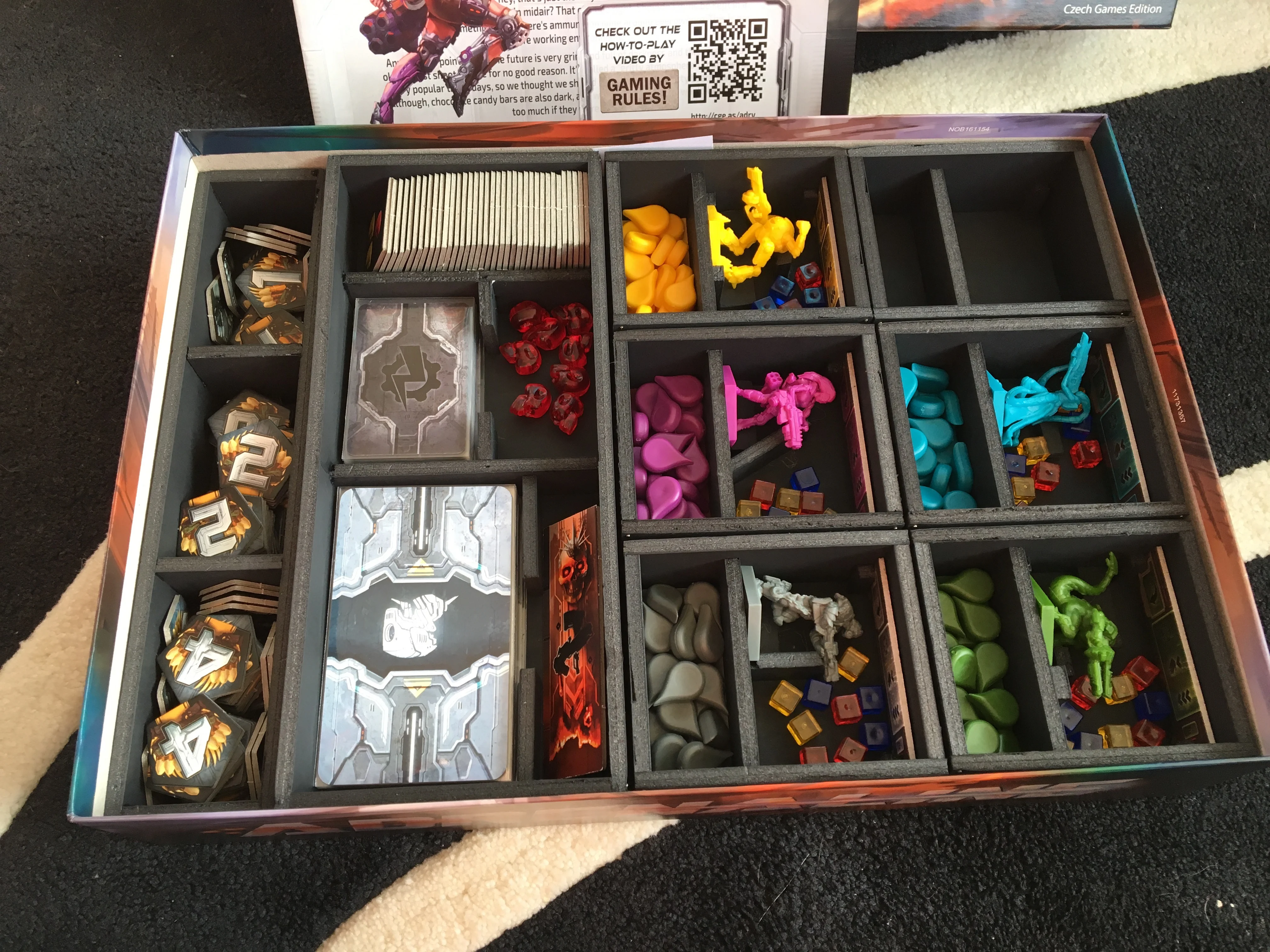 Adrenaline Board Game Insert (Foamcore)