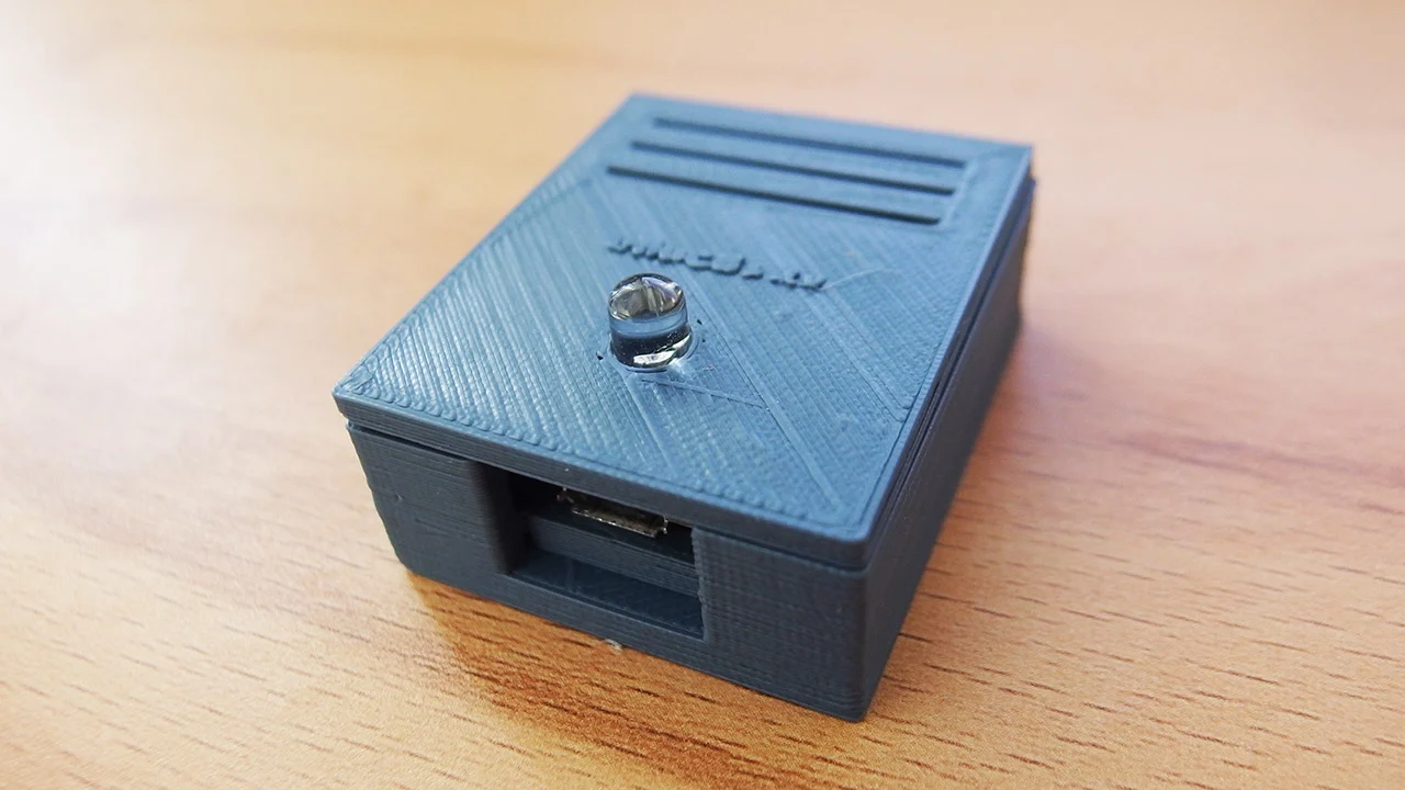 Wemos D1 mini enclosure, case with LED and sensor hole