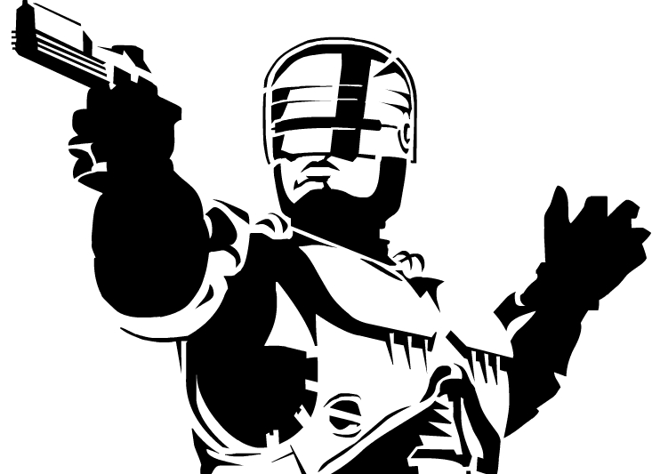 Robo Cop Stencil