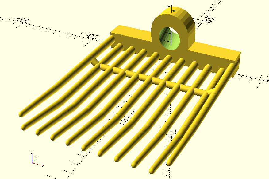 Dog poop rake