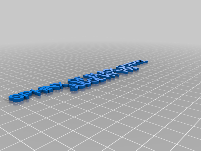 Primitive OpenSCAD Font