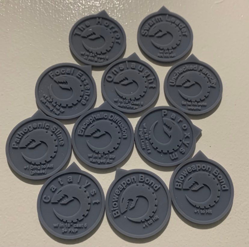 Space bug Token play set 9th edition