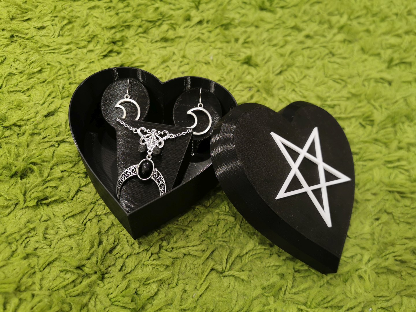 Evil Heart Shaped Box for Jewelry