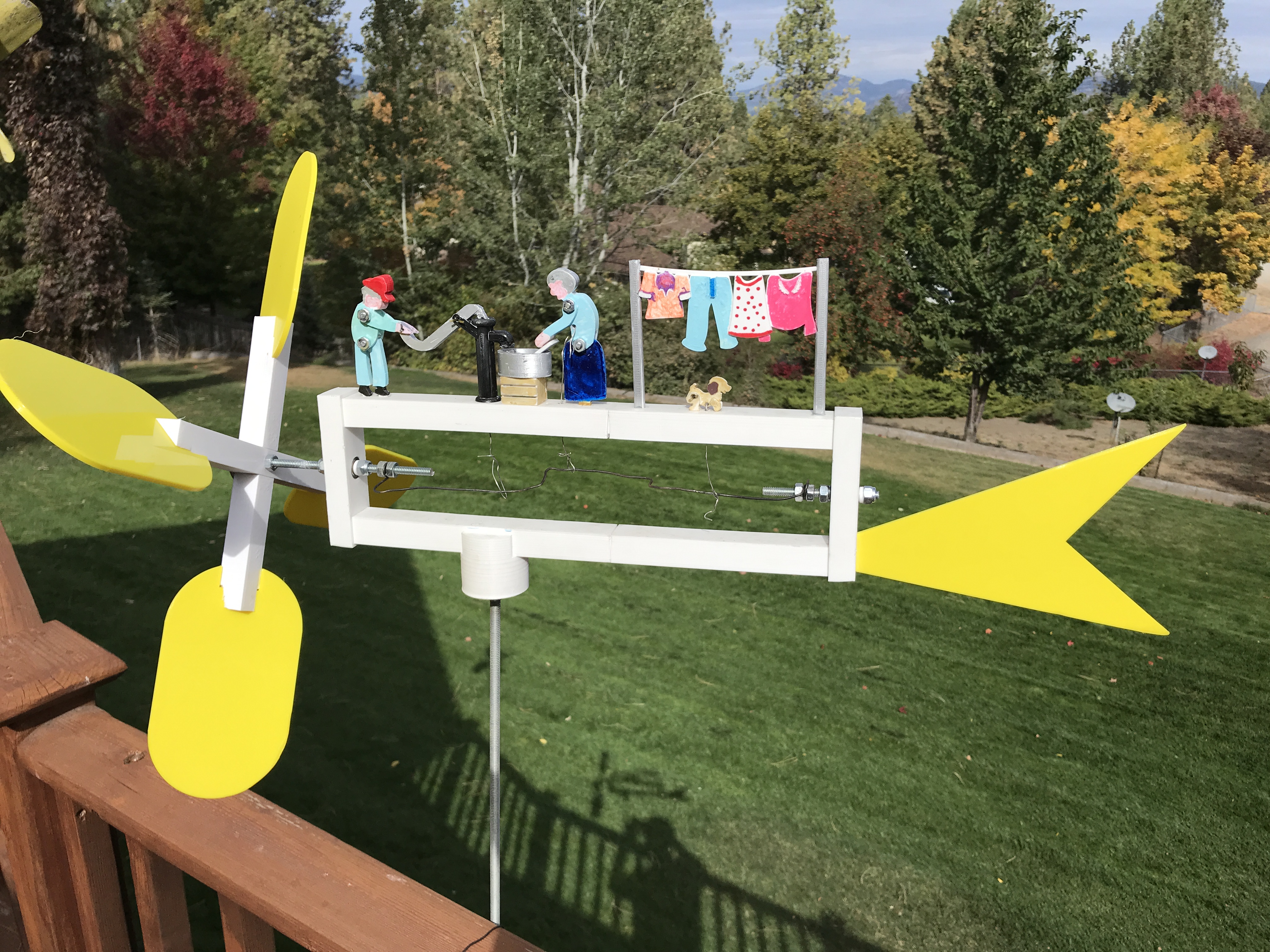 Laundry Day whirligig