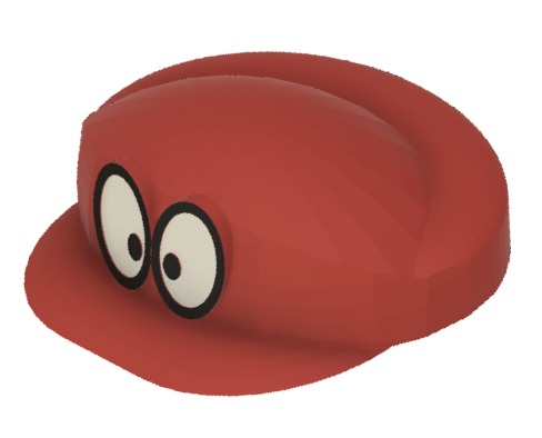 Hat for LEGO Mario with Cappy Eyes (Remix)