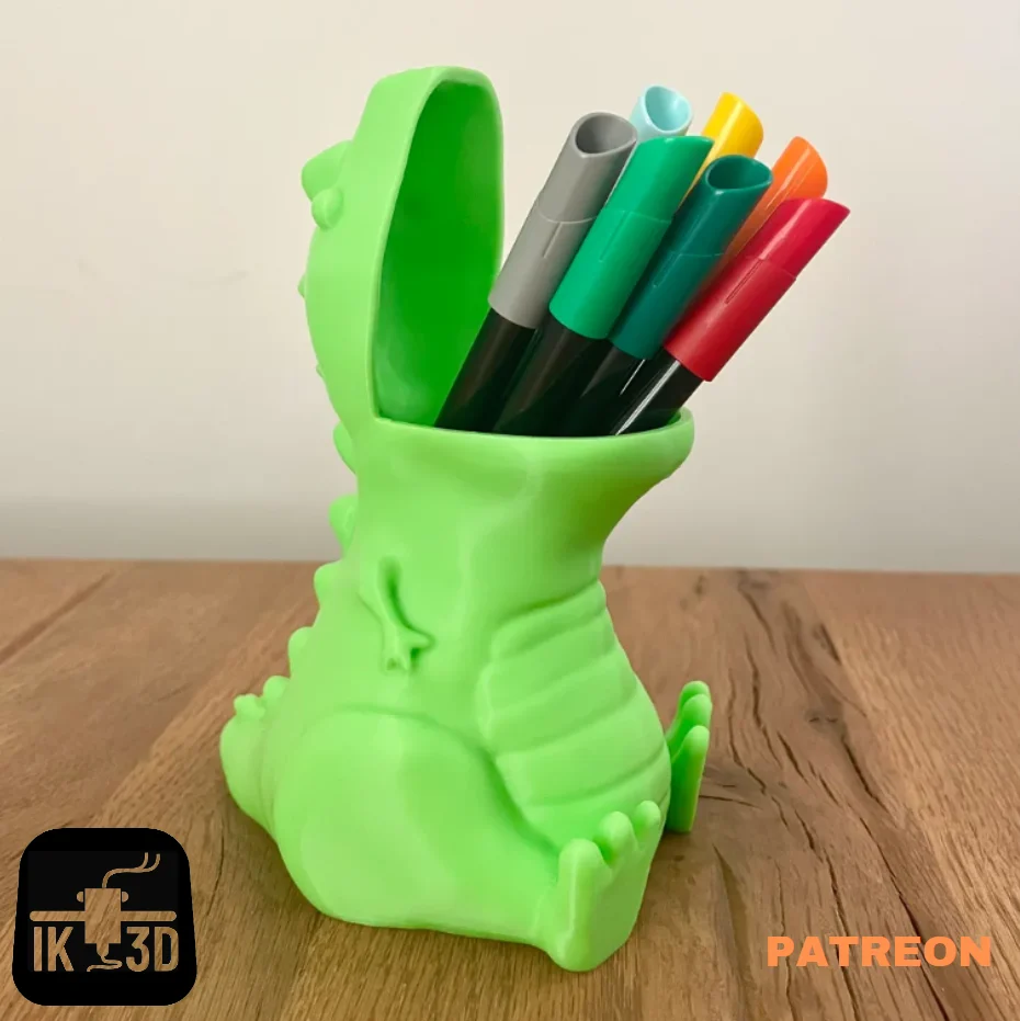 Chubby T-Rex Dino Pencil Holder / Pot / Container
