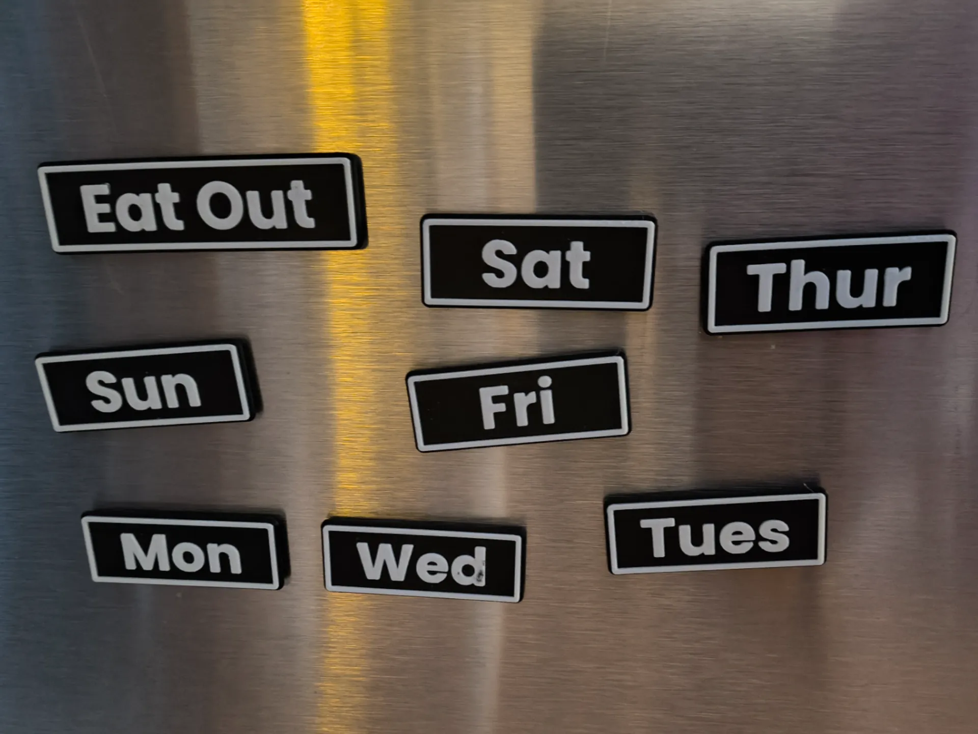 Day of the Week / Meal Planning Magnets