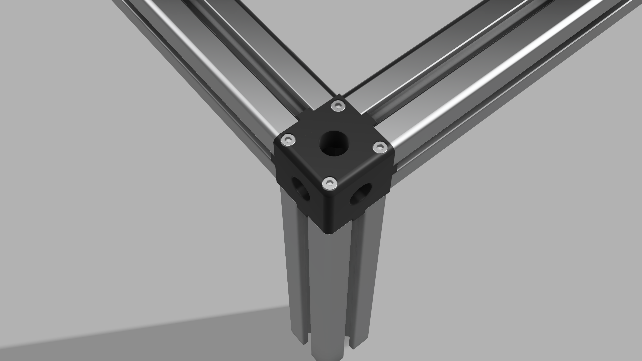 Cornerstone 40 mm Alu-profile three way connector strong | Cornercube