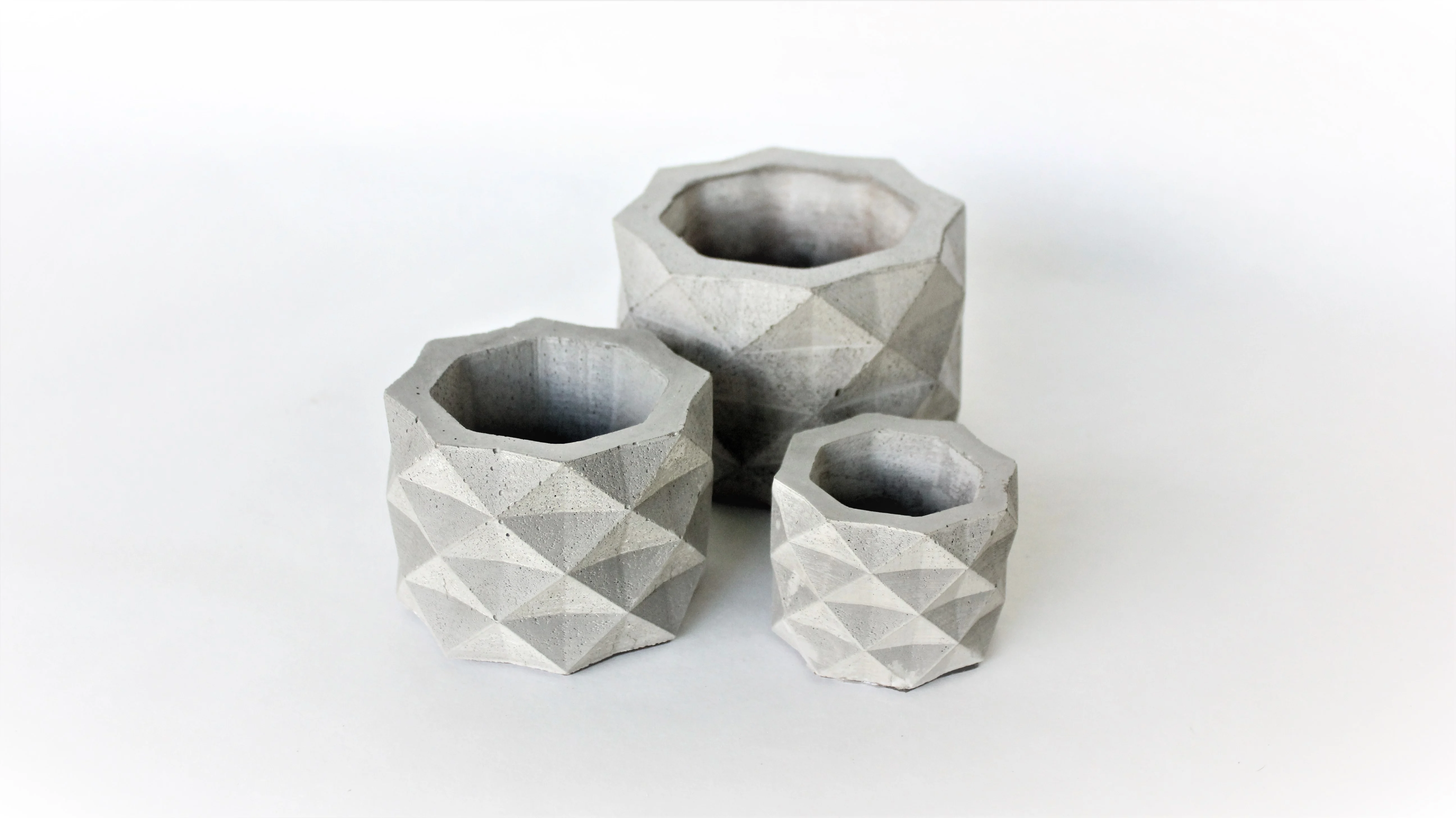 Geometric Concrete Pot Mold