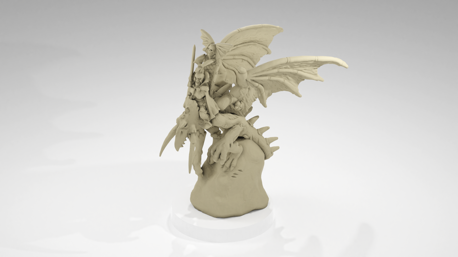 Warmaster Vampire Counts Heroes on Winged Nightmare
