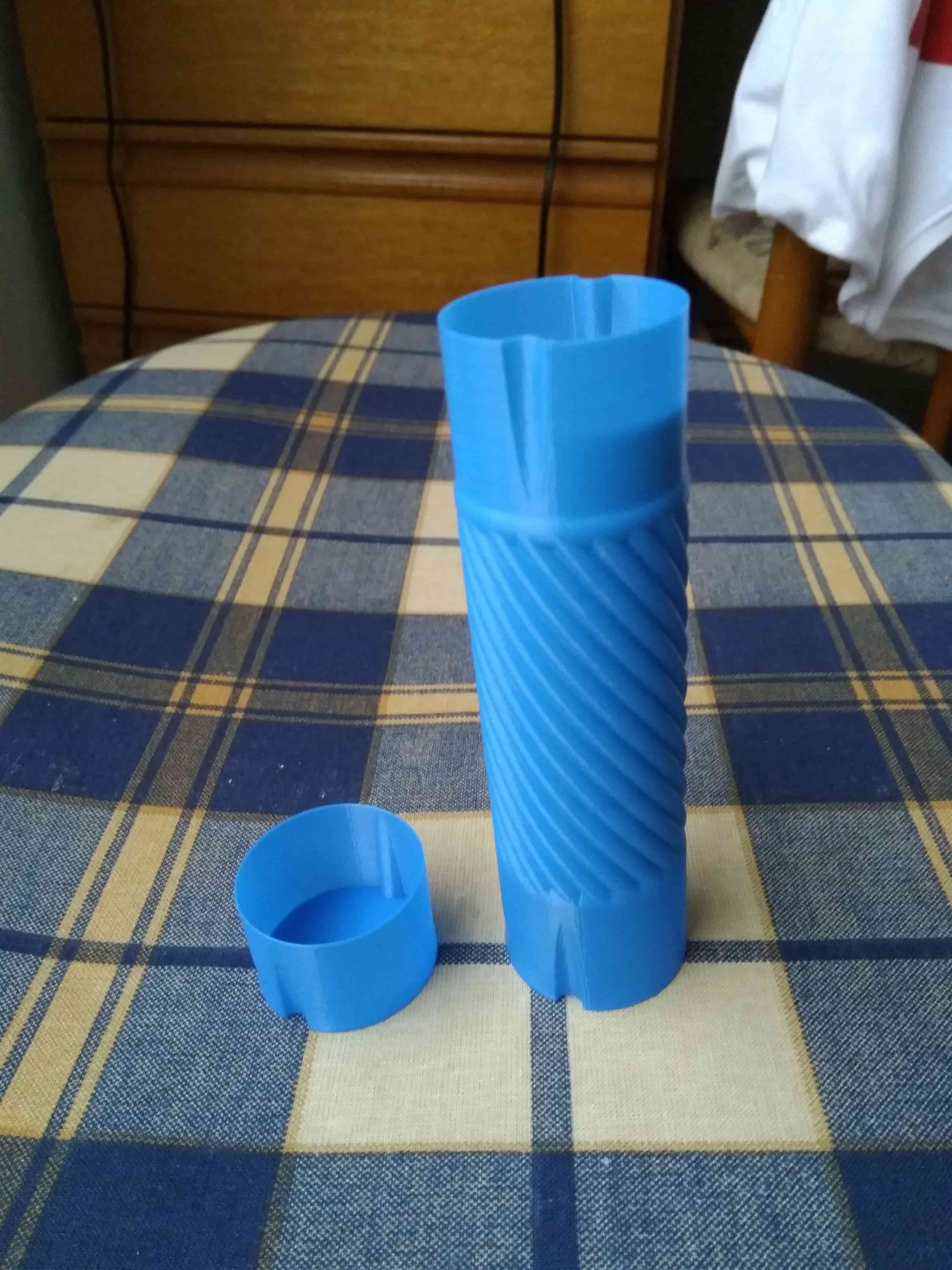 Tubular box & cap (vase mode)