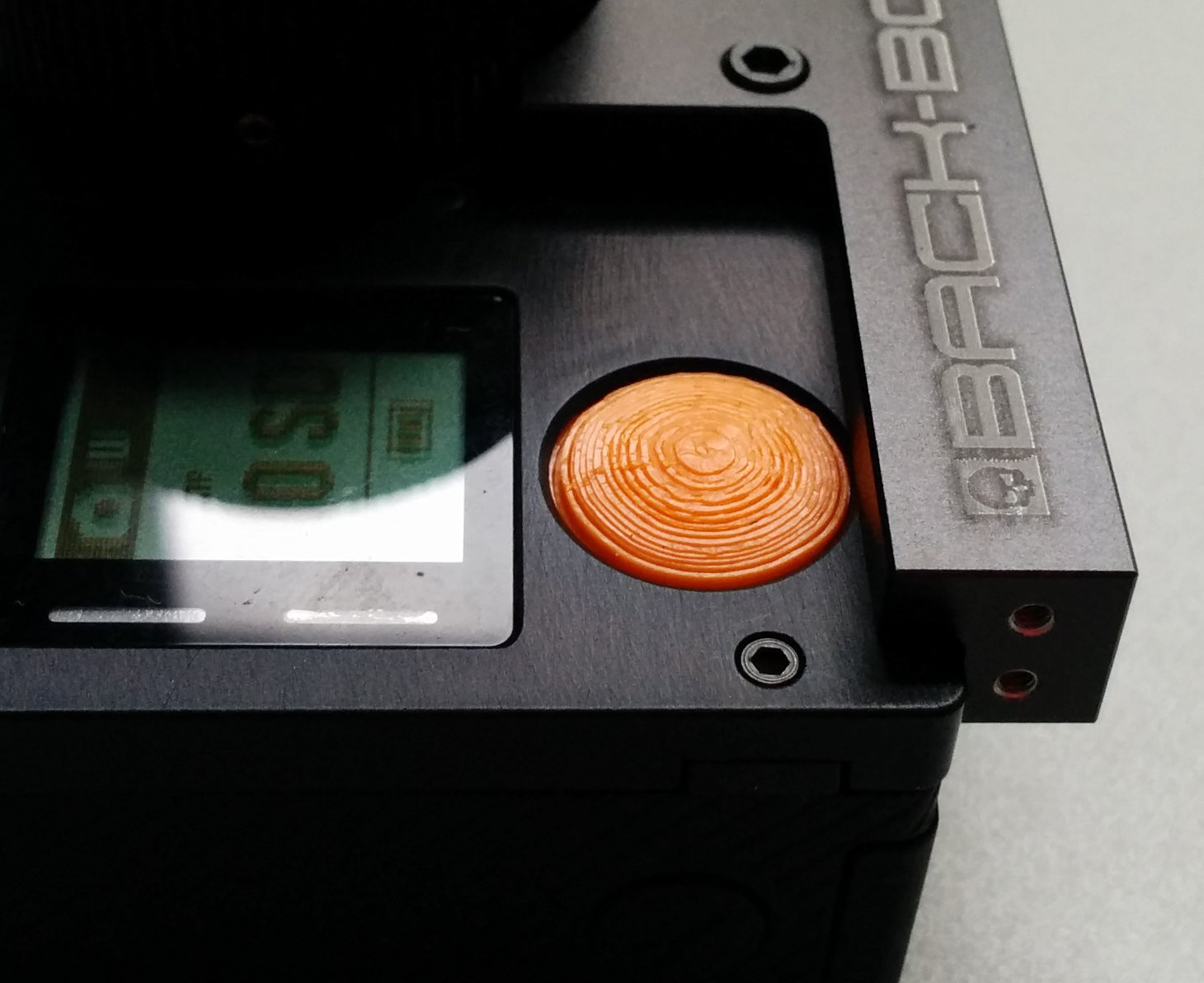 Button replacement for Back-Bone Ribcage Mod kit (gopro hero4 black)