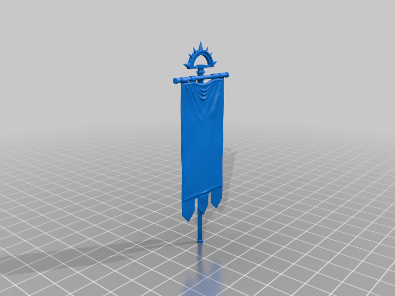 Space Marine Banner with Iron Halo