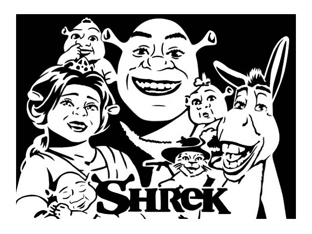 Shrek stencil 1