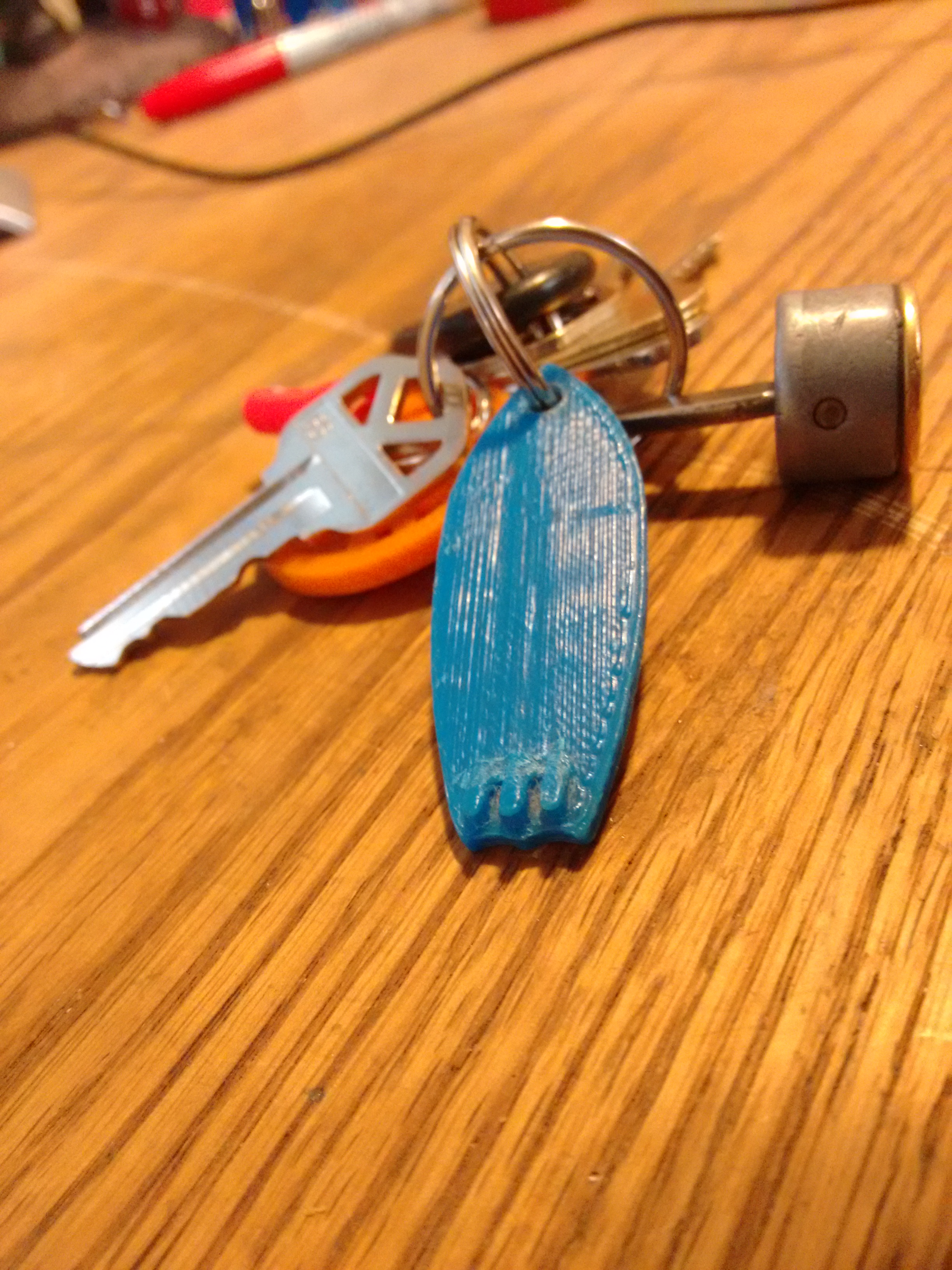 Surfboard Keychain