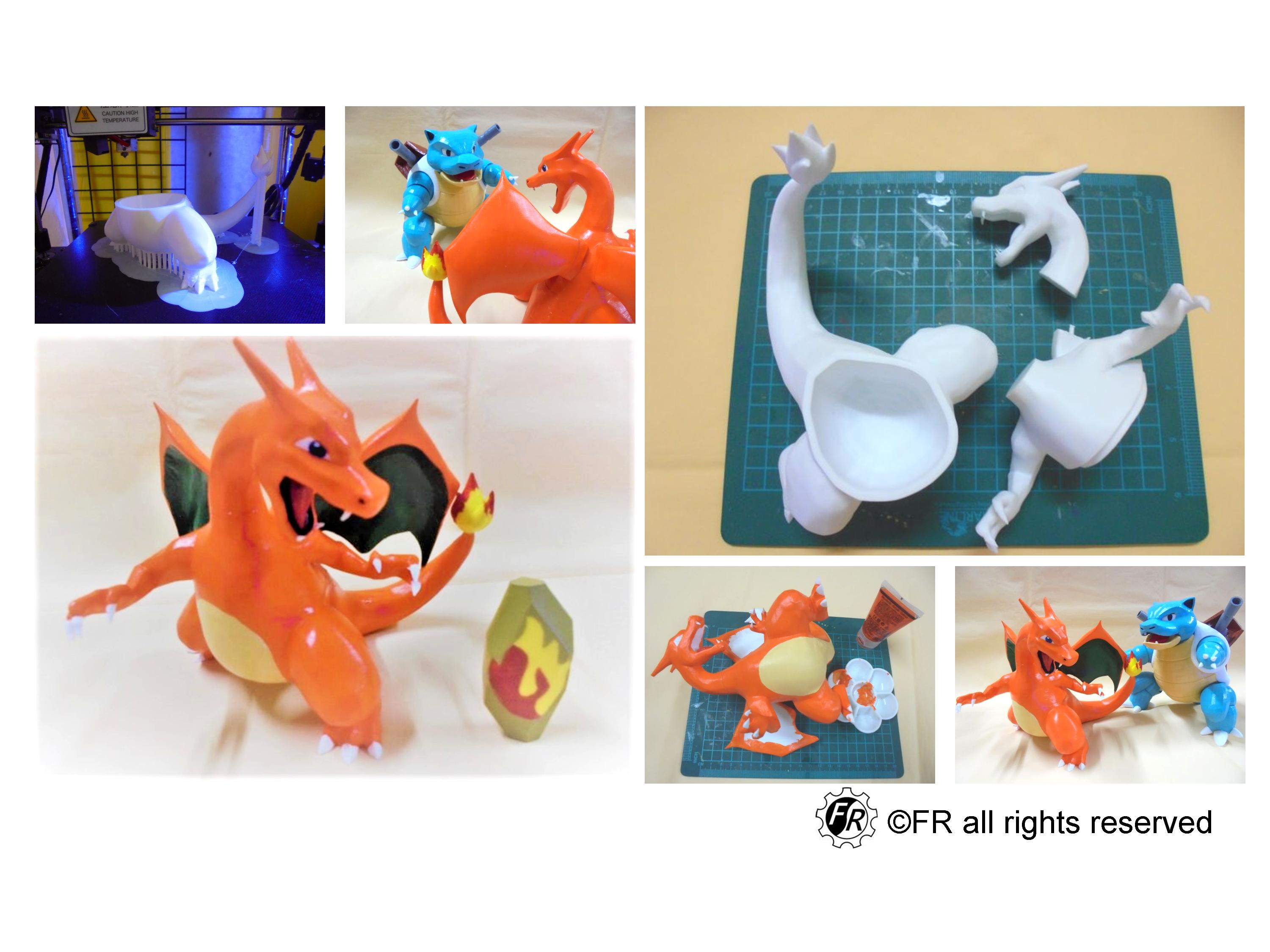 Pokemon Charizard & Fire / 噴火龍 & 火