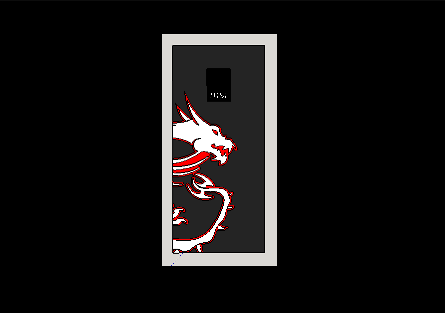 MSI Dragon for NZXT s340 front panel