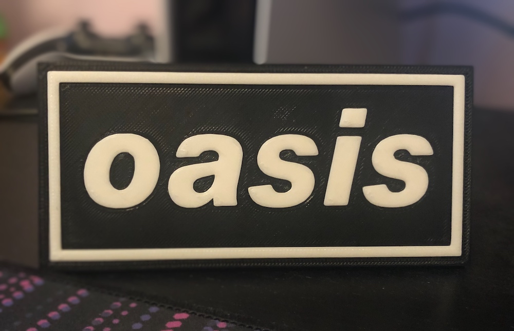 Oasis logo plaque 2D Wall Art - Album Art Project #1