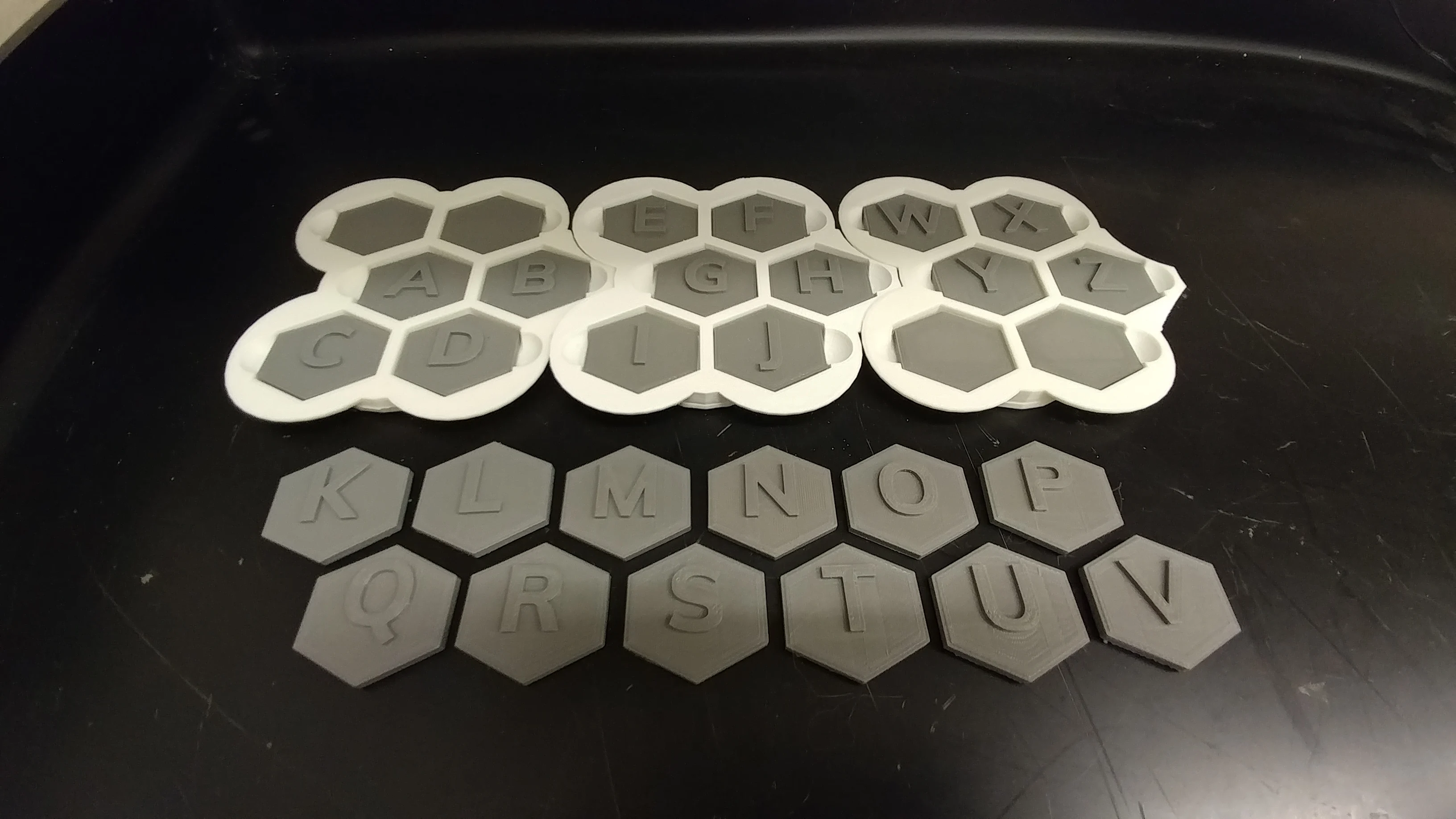 Preschool Letter Emblems with Puzzle Trays