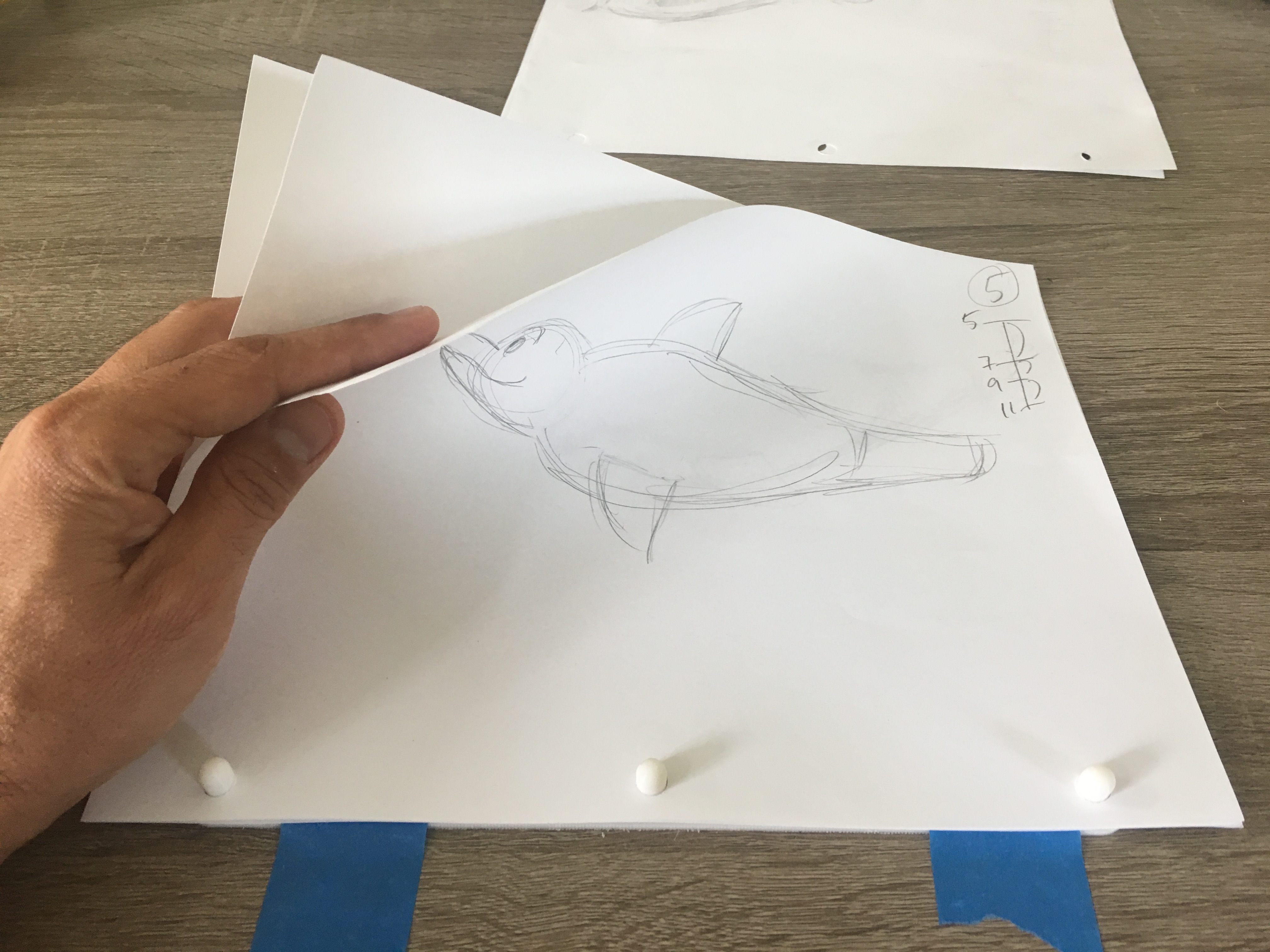 Animation Peg Bar (8.5" X 11" standard hole punch)