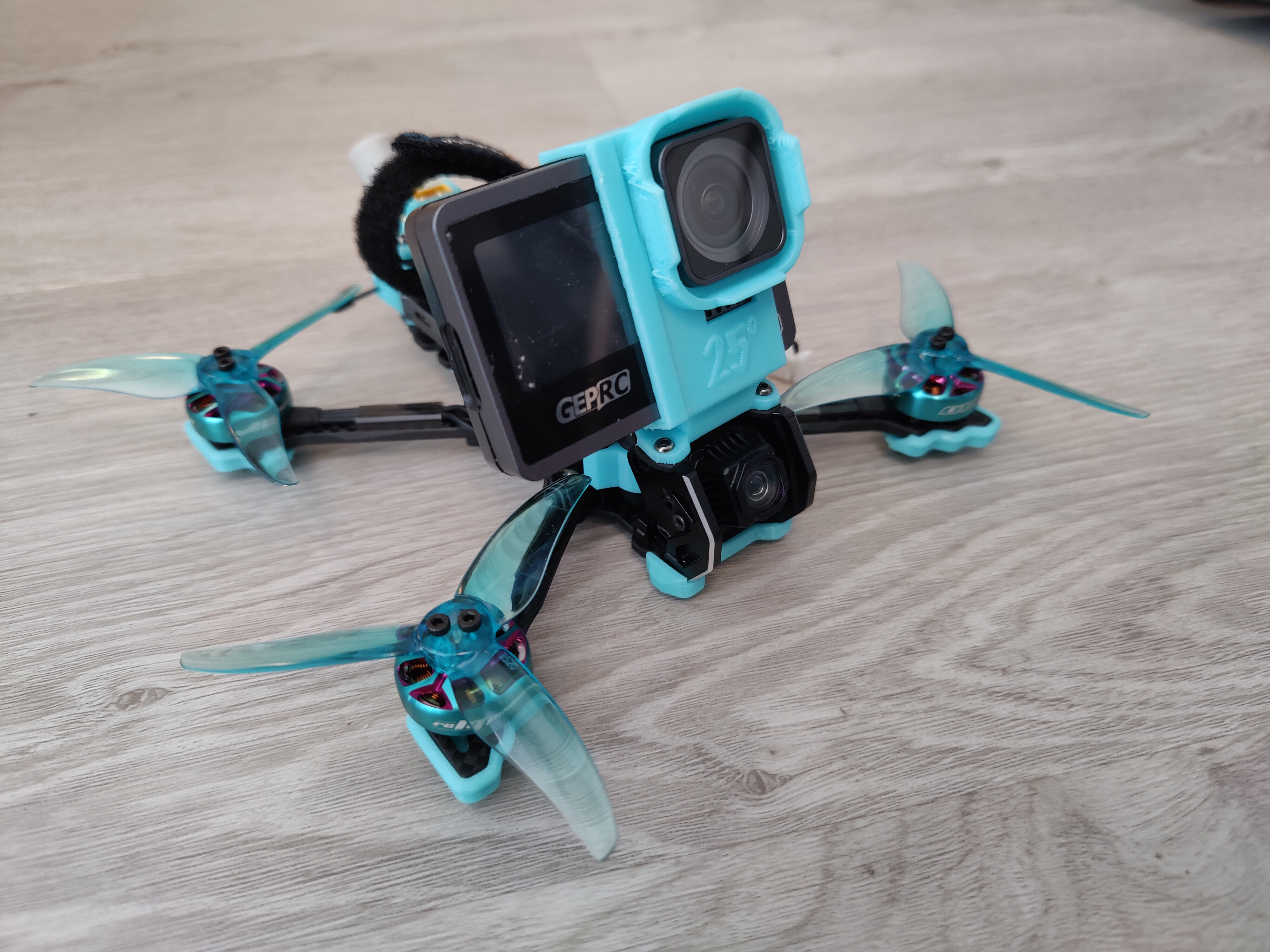 Volador VX3.5 GEPRC Naked GoPro 9/10/11/12 Mount 25 degrees