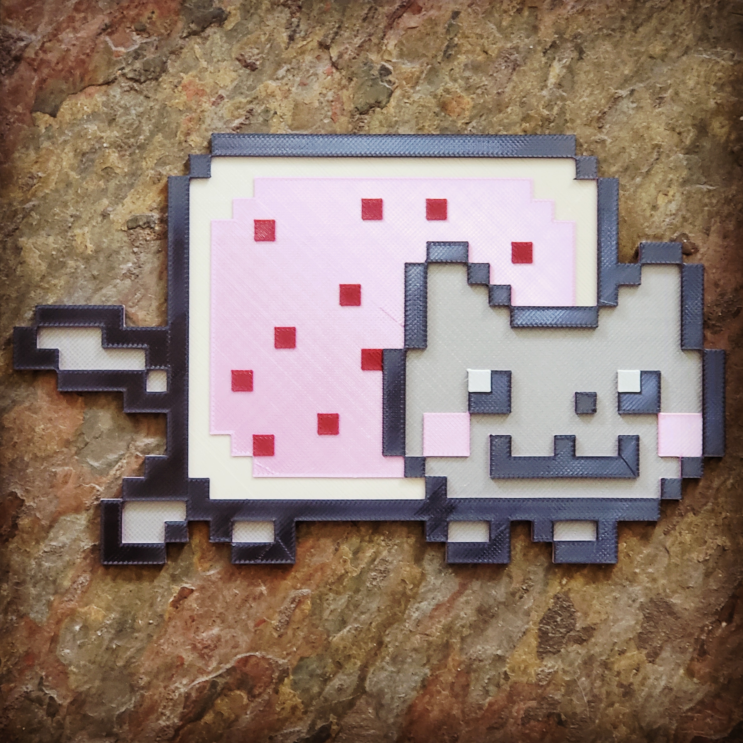 NyanCat - Optimized for M600 filament swap multicolor printing