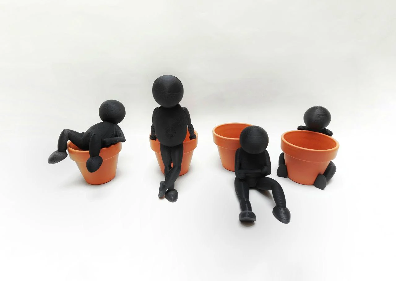Fower pot figures