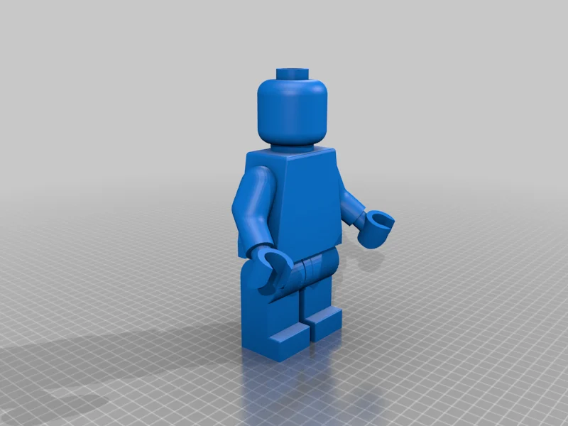 assembled lego minifigure stl file
