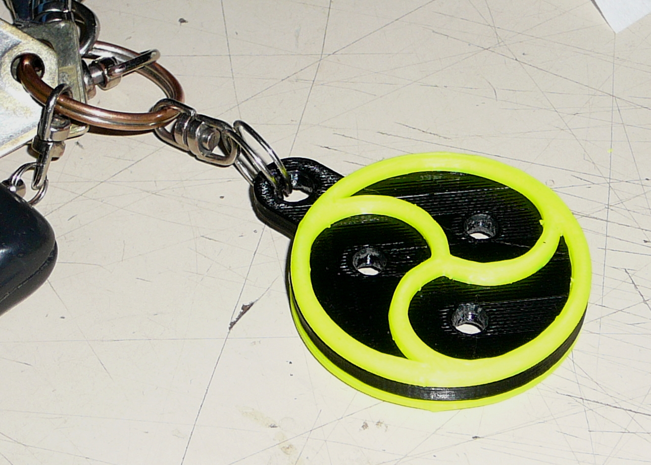 BDSMblem  / BDSM Emblem Keyring Triskele