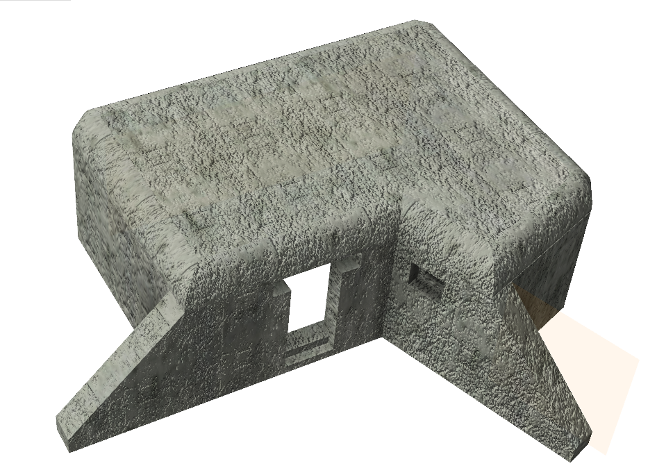 1/72 scale ww2 bunker roughly based on C-Regelbau: Nr. 1