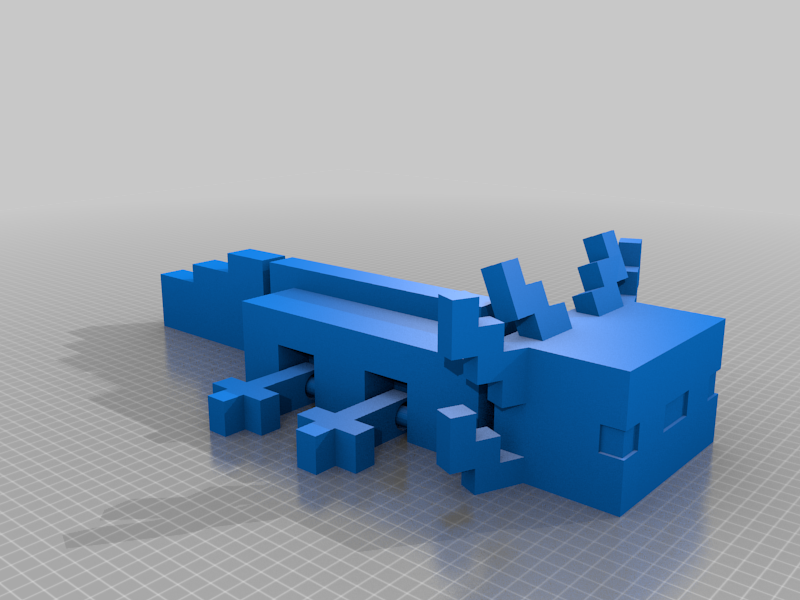 Articulated Minecraft Axolotl
