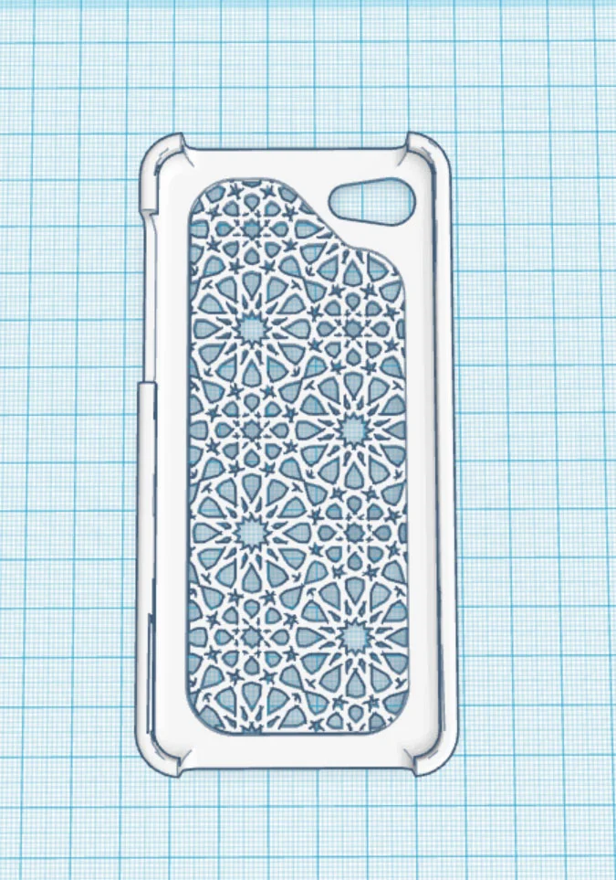 iPhone 5c Arabesque pattern case