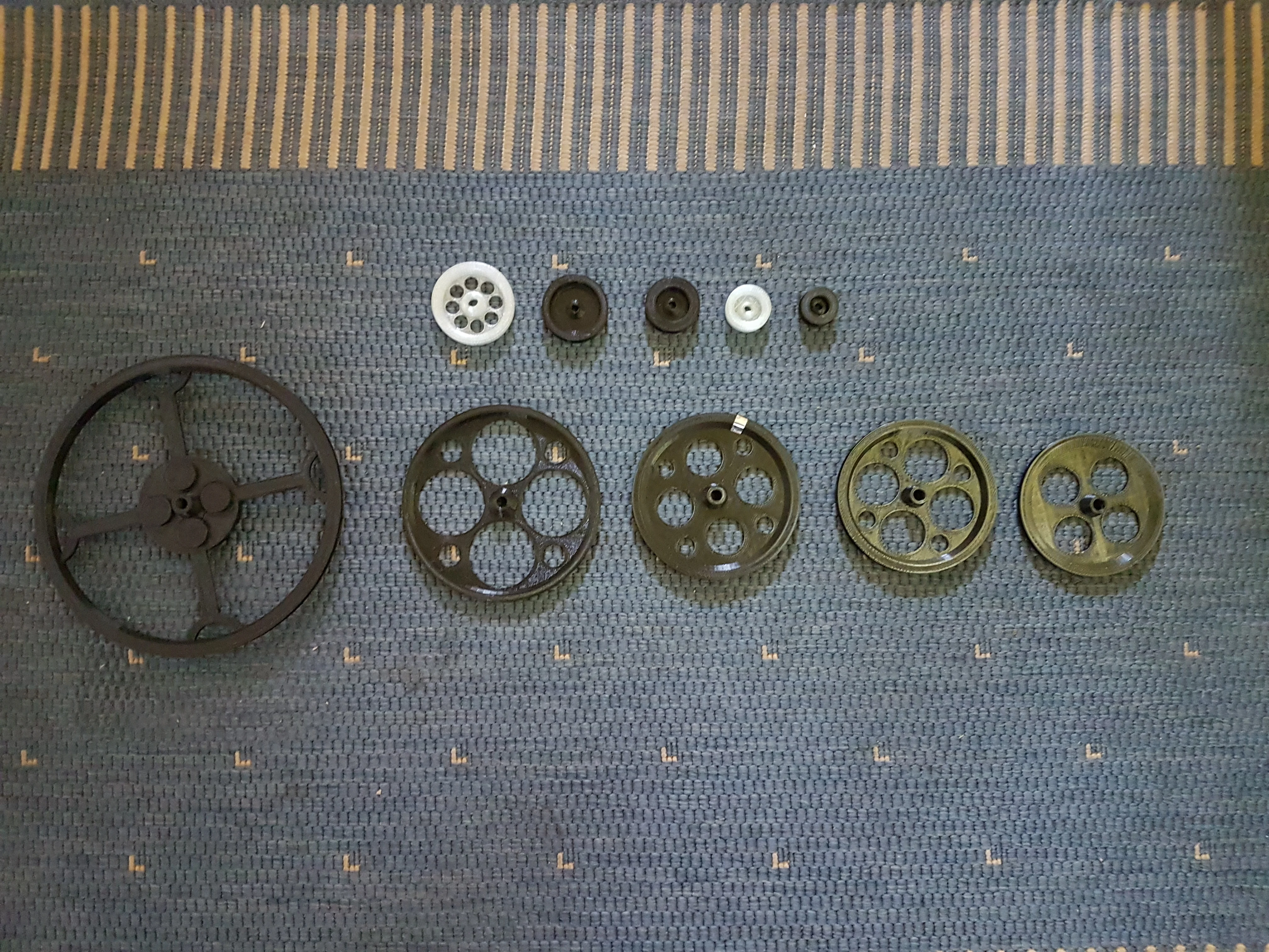 Nema 17 (5mm) to 8mm Pulley set for 2mm PU-Belt -- Nema 17 (5mm) zu 8mm Riemenscheibensatz für 2mm PU-Riemen
