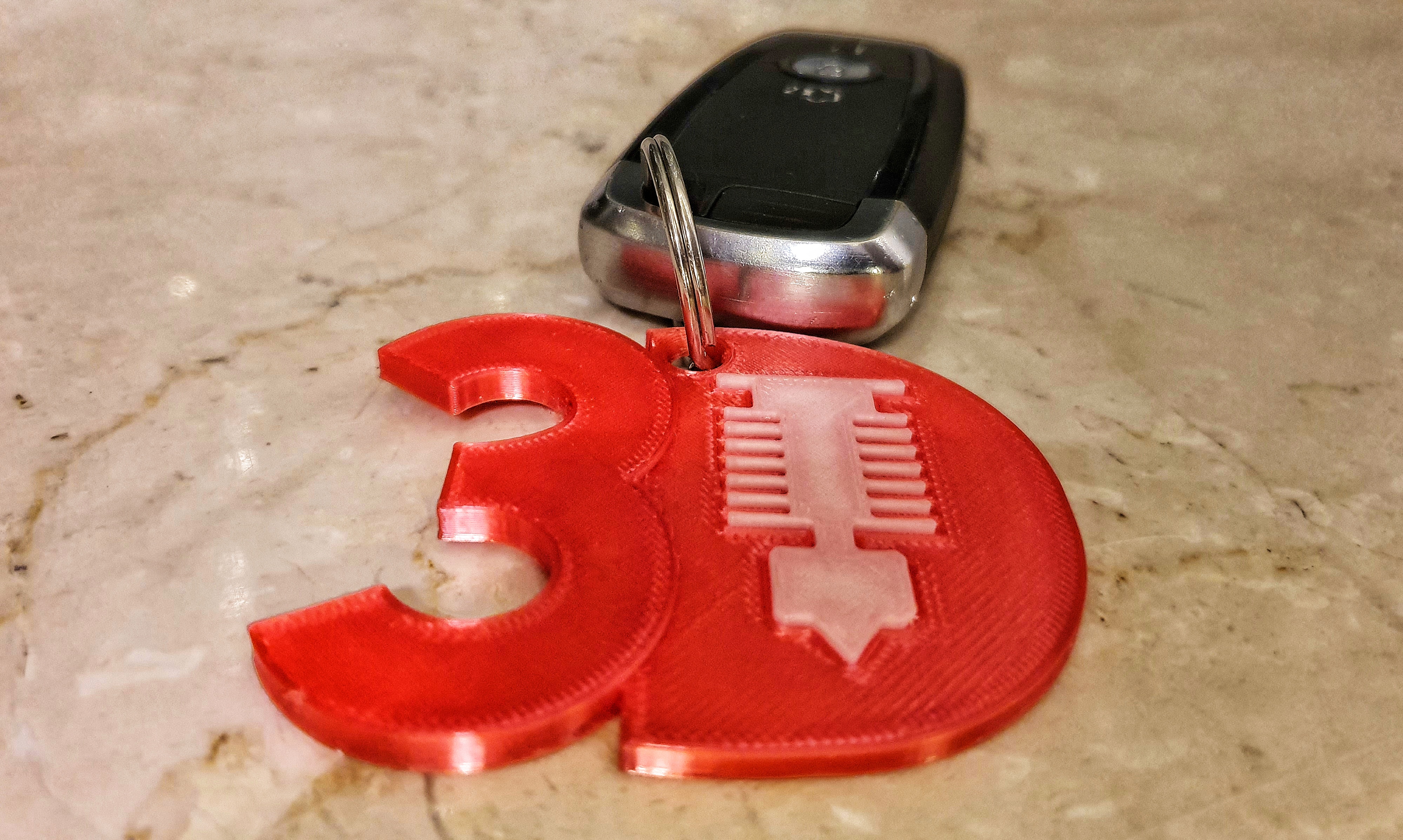 3D LOGO Multipart keychain 3D DRUCK & SUPPORT