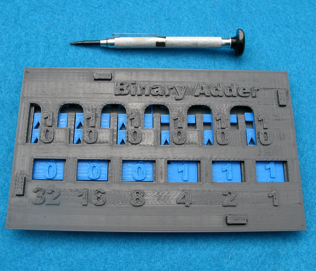 Binary Slide Adder