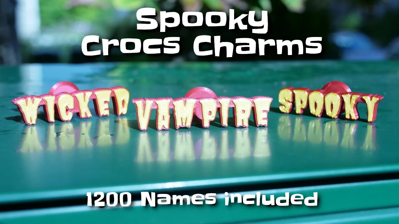 Crocs Halloween name charms