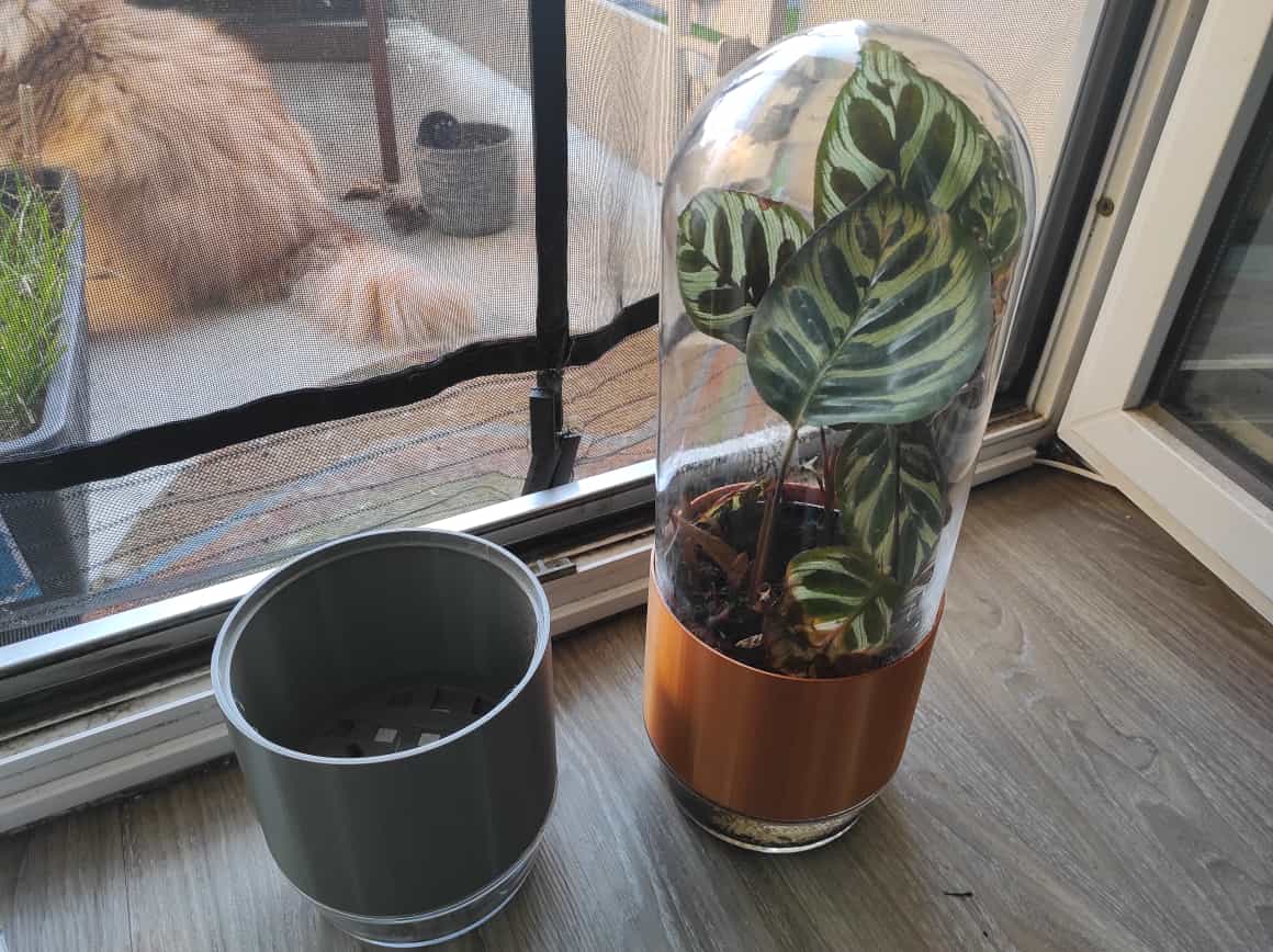 Selfwatering planter for Ikea365 glass bowl V2