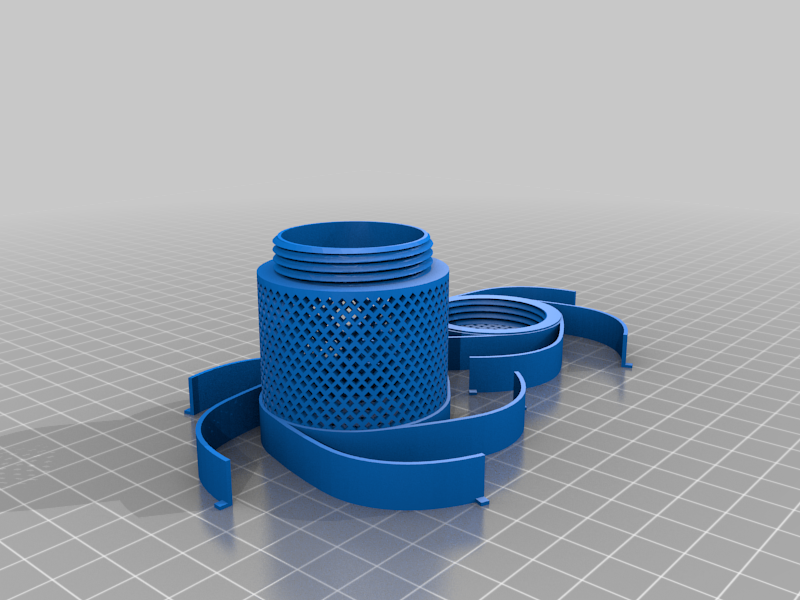 Swirl spool dessicant holder
