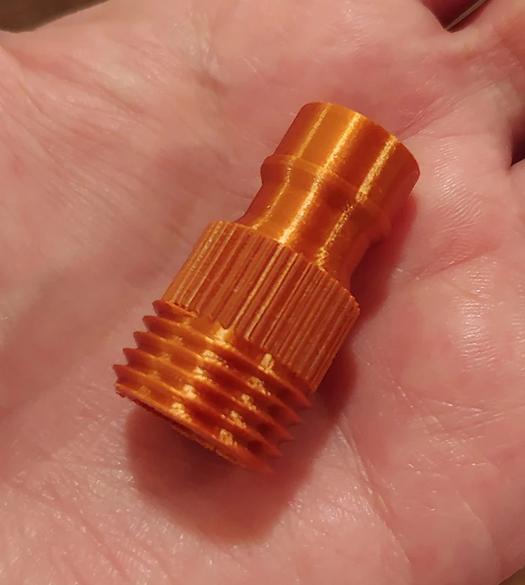 Quick release shower adaptor for Black and Decker washing machine