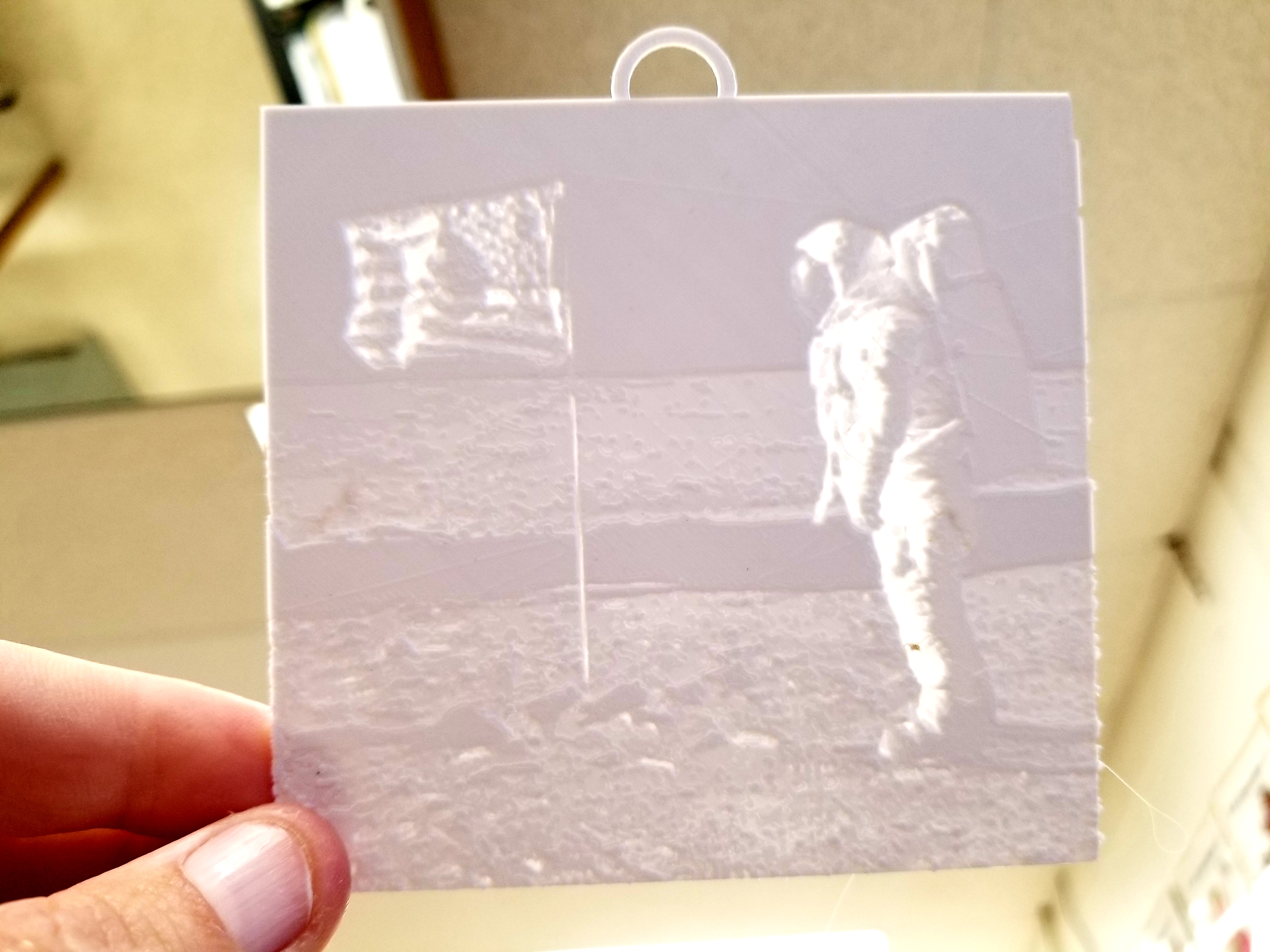 Apollo 11 Lithophane