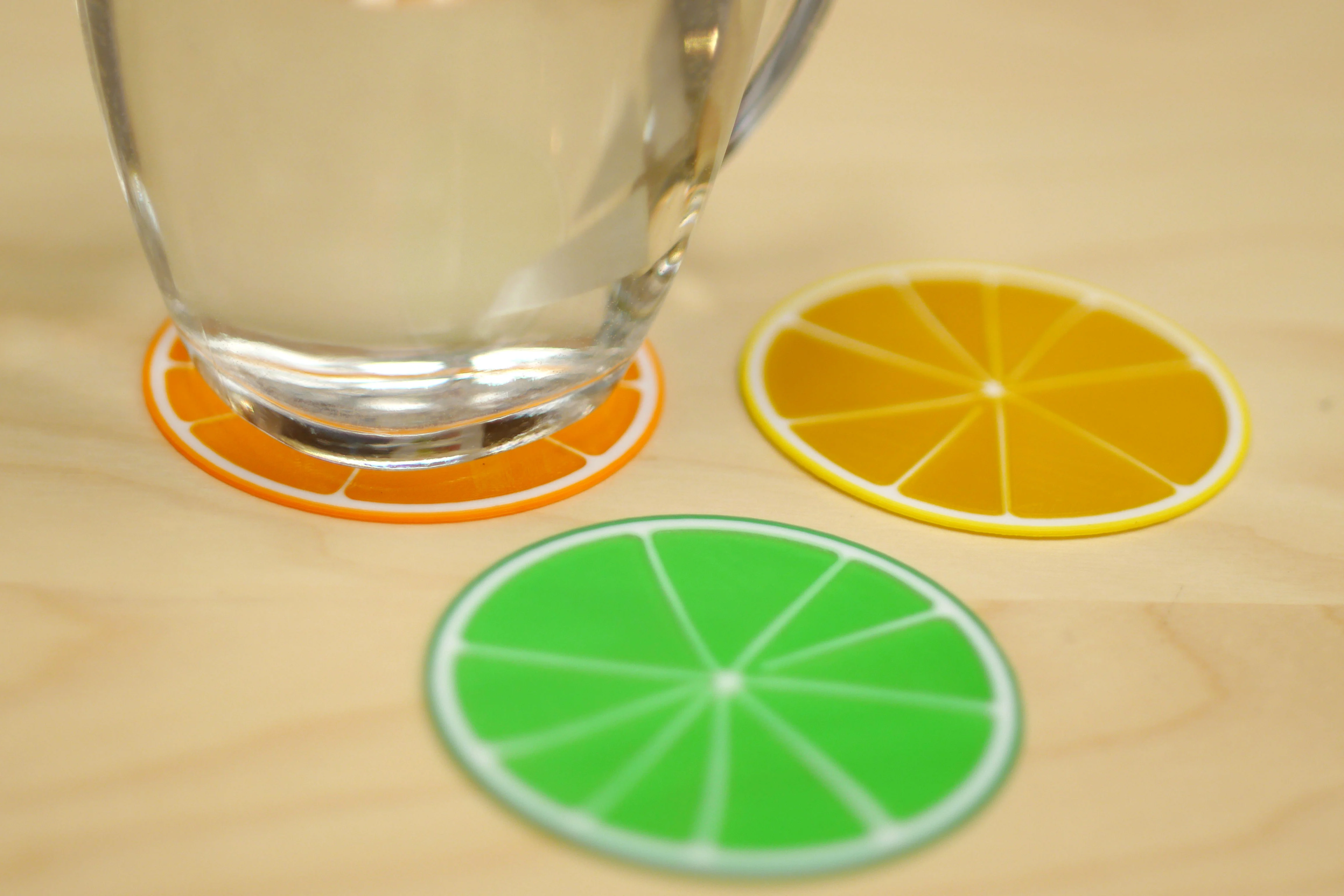 Multi-Color Citrus Coaster