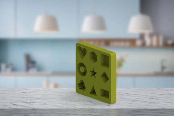 Multi-Shape Mold for Kids Education or Casting (Silicone, Soap, Wax)