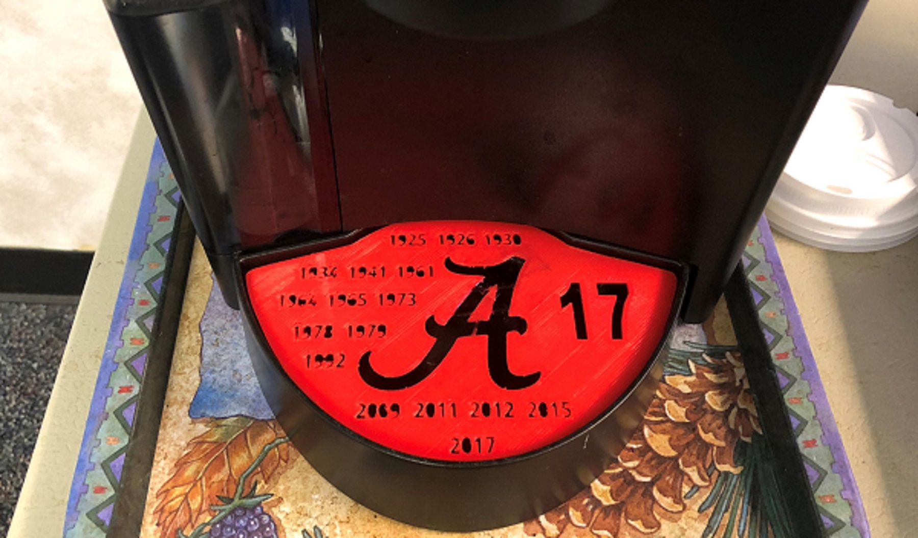 Alabama 17 Kuerig Drip Tray
