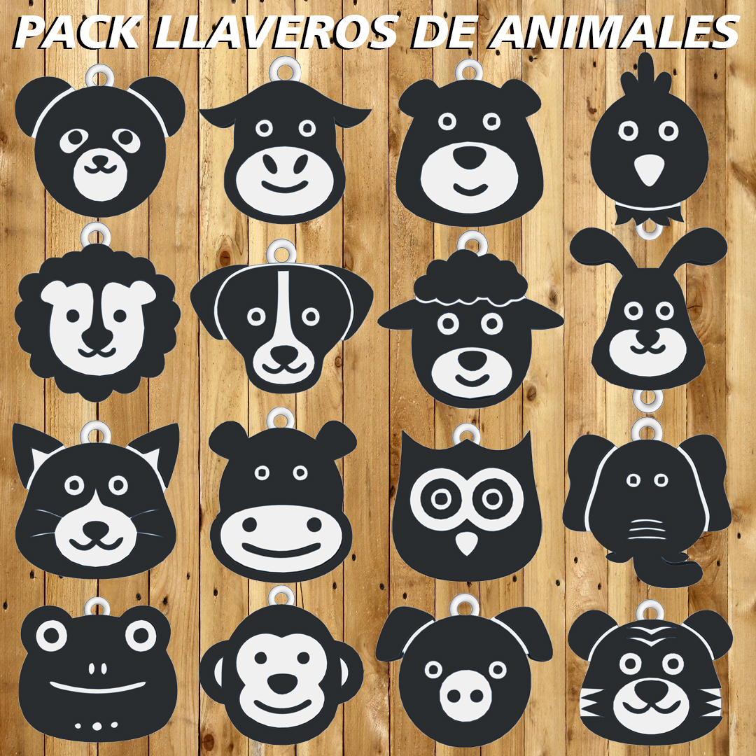 PACK LLAVEROS DE " ANIMALES " - KEY CHAIN