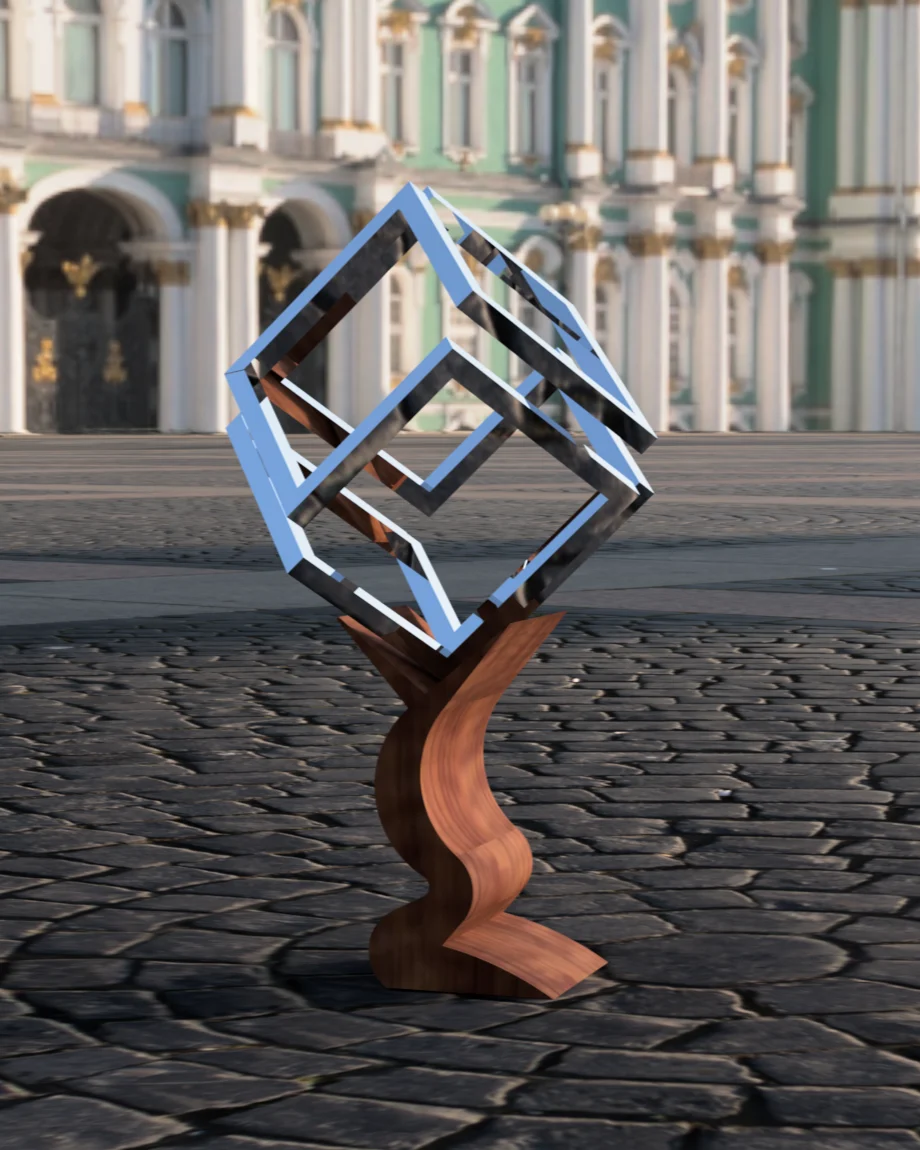 Infinity Cube + Stand