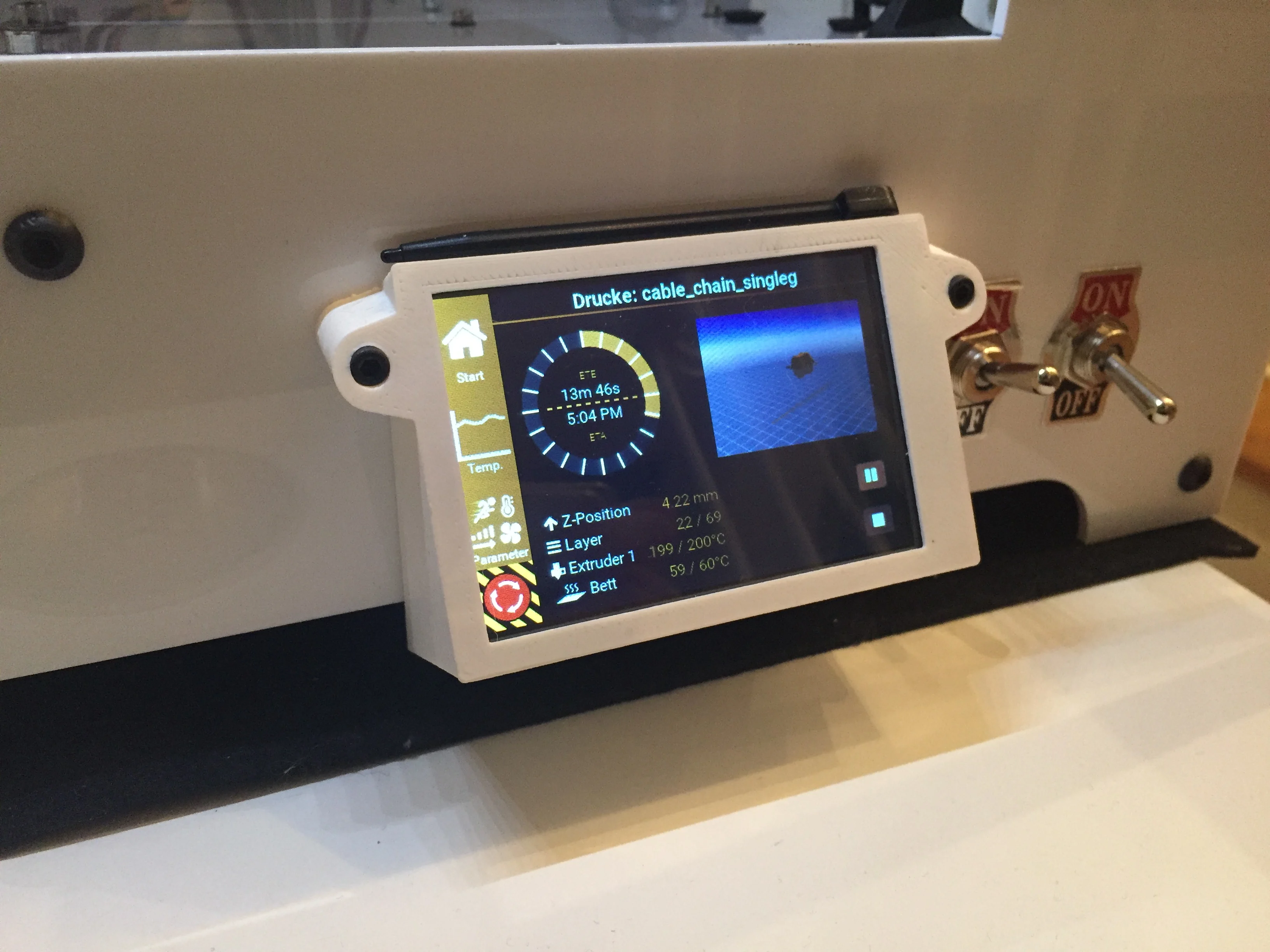 3.5" 320x480 LCD Touch 30°